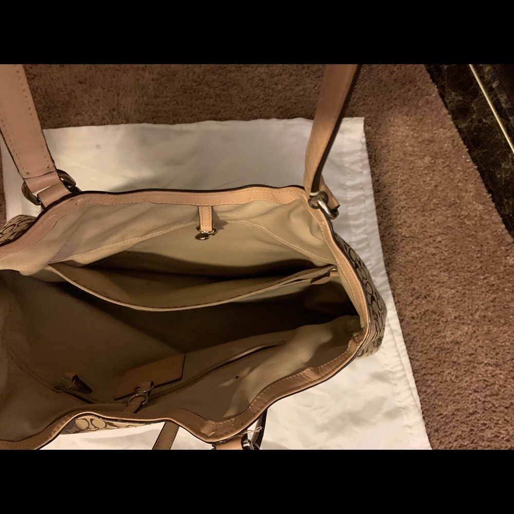 Coach canvas tote